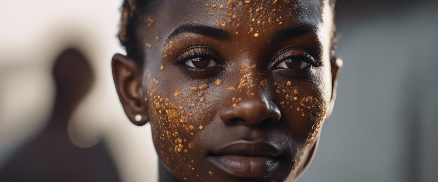 Hyperpigmentation on black skin